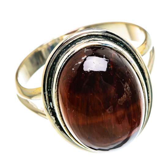 Red Tiger Eye Rings handcrafted by Ana Silver Co - RING83907