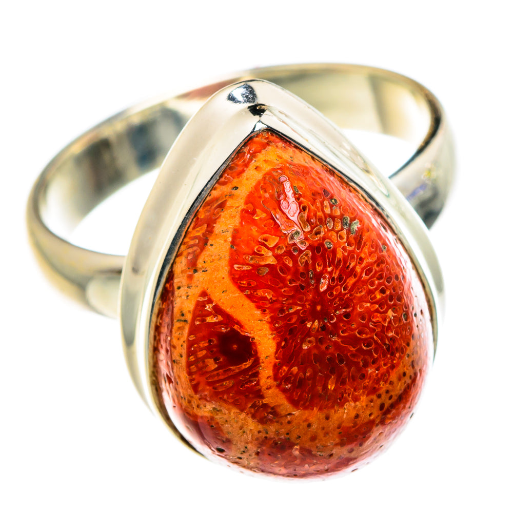 Sponge Coral Rings handcrafted by Ana Silver Co - RING83912 - Photo 2
