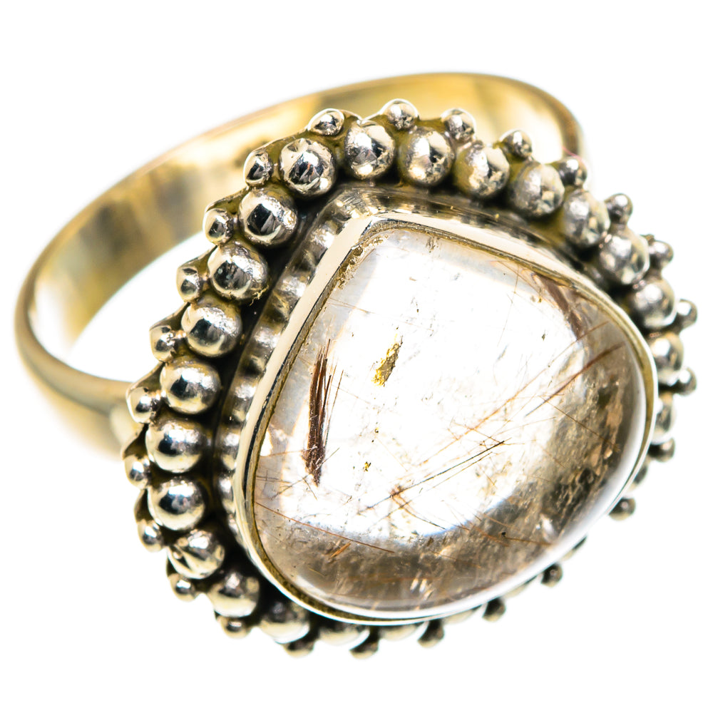 Rutilated Quartz Rings handcrafted by Ana Silver Co - RING83921