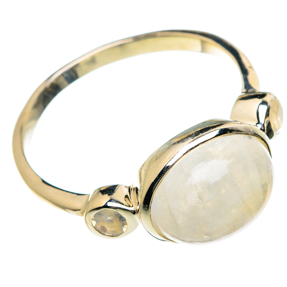 Rainbow Moonstone Rings handcrafted by Ana Silver Co - RING83926