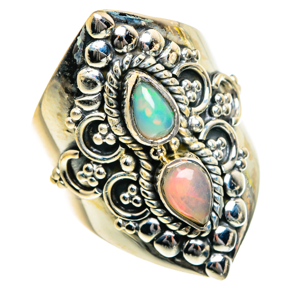 Ethiopian Opal Rings handcrafted by Ana Silver Co - RING83928