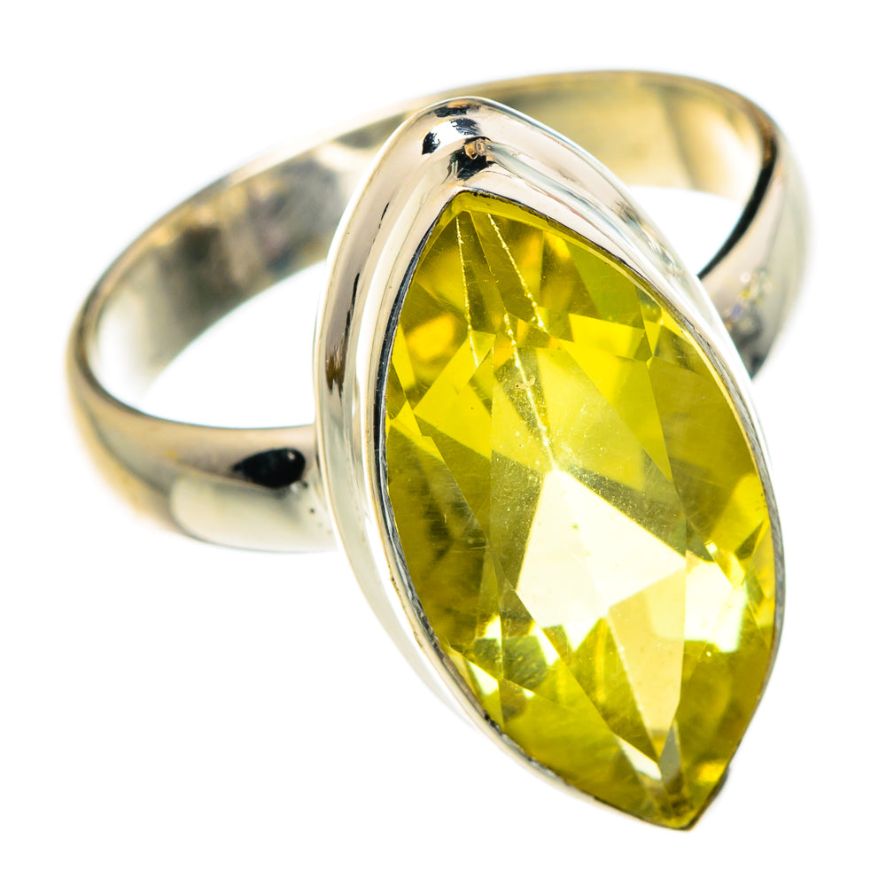 Lemon Quartz Rings handcrafted by Ana Silver Co - RING83930