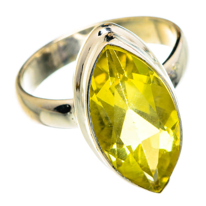 Lemon Quartz Rings handcrafted by Ana Silver Co - RING83930