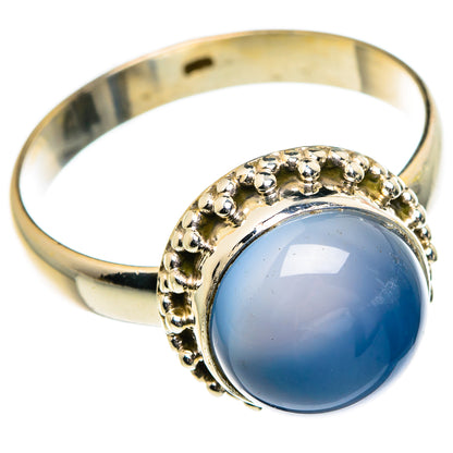 Aqua Chalcedony Rings handcrafted by Ana Silver Co - RING83935