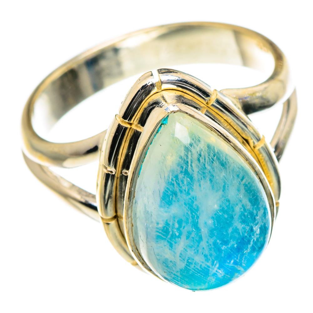 Rainbow Moonstone Rings handcrafted by Ana Silver Co - RING83940