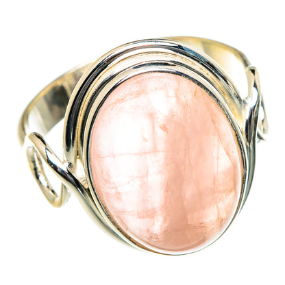 Rose Quartz Rings handcrafted by Ana Silver Co - RING83954