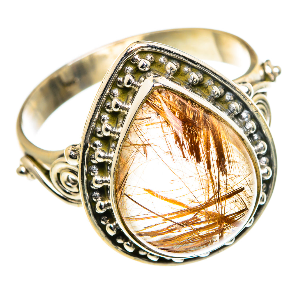 Rutilated Quartz Rings handcrafted by Ana Silver Co - RING83958
