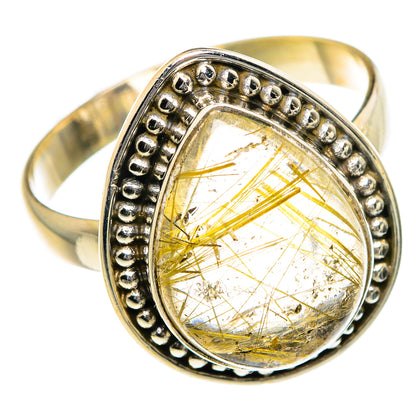 Rutilated Quartz Rings handcrafted by Ana Silver Co - RING83959