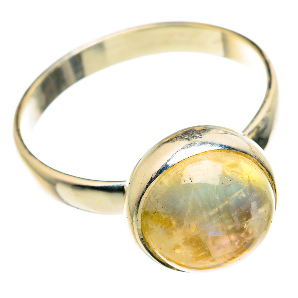 Yellow Moonstone Rings handcrafted by Ana Silver Co - RING83971