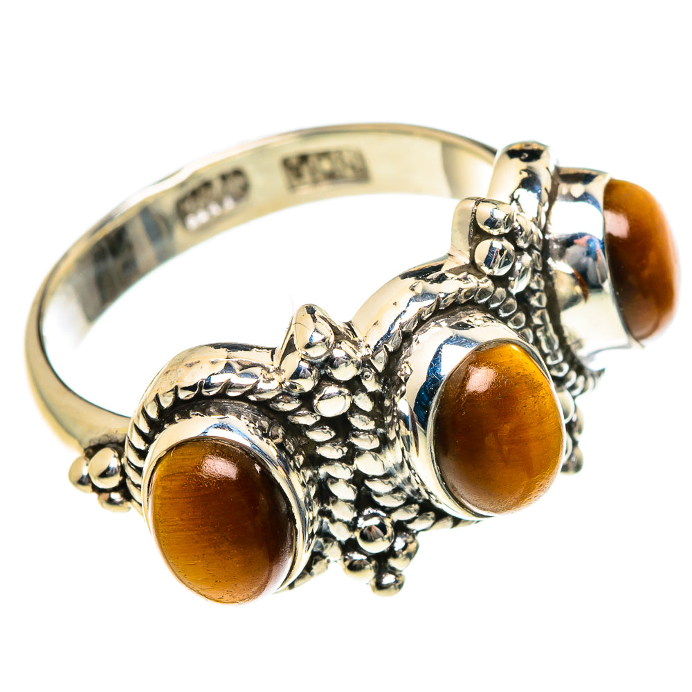 Tiger Eye Rings handcrafted by Ana Silver Co - RING83984 - Photo 2