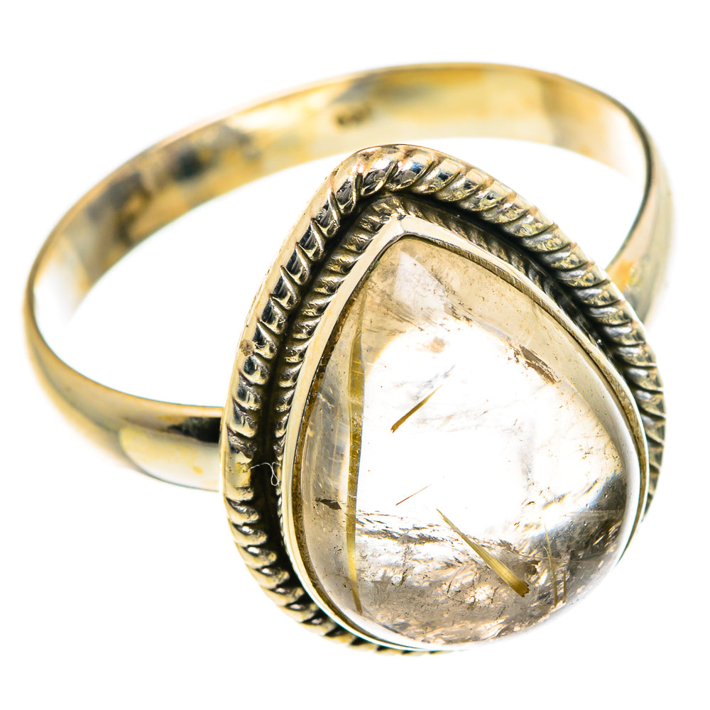 Rutilated Quartz Rings handcrafted by Ana Silver Co - RING83997