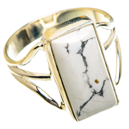 Howlite Rings handcrafted by Ana Silver Co - RING84004