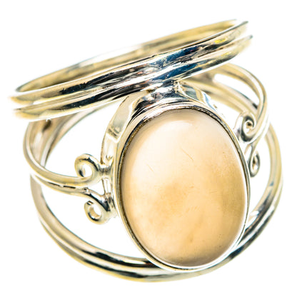 Chocolate Moonstone Rings handcrafted by Ana Silver Co - RING84020