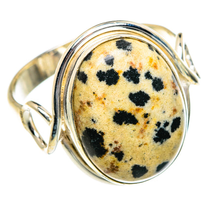 Dalmatian Jasper Rings handcrafted by Ana Silver Co - RING84022
