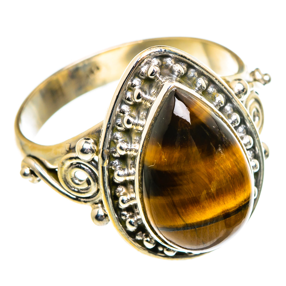 Tiger Eye Rings handcrafted by Ana Silver Co - RING84023