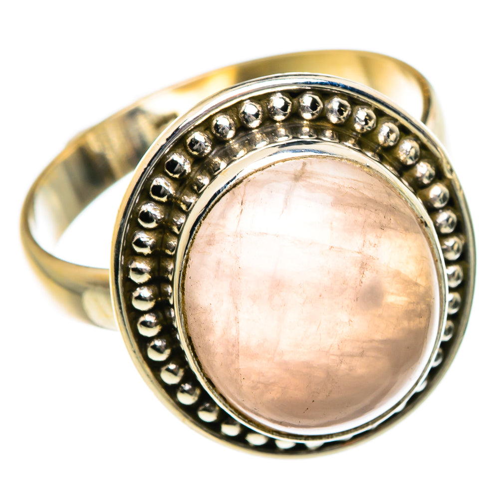 Rose Quartz Rings handcrafted by Ana Silver Co - RING84032