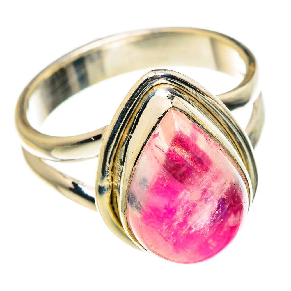 Pink Moonstone Rings handcrafted by Ana Silver Co - RING84033