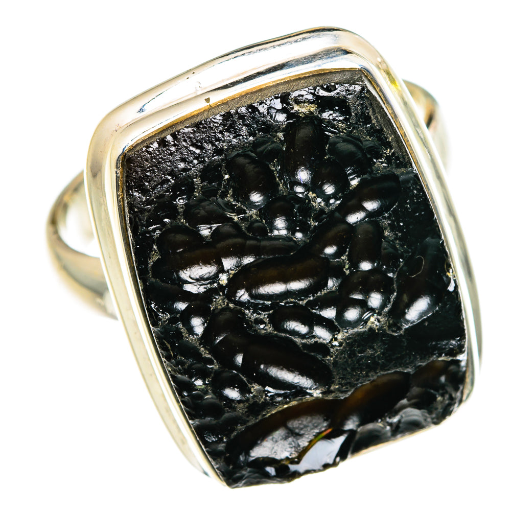 Tektite Rings handcrafted by Ana Silver Co - RING84037
