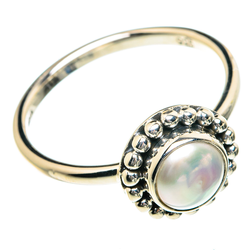 Cultured Pearl Rings handcrafted by Ana Silver Co - RING84042