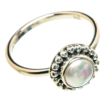 Cultured Pearl Rings handcrafted by Ana Silver Co - RING84042