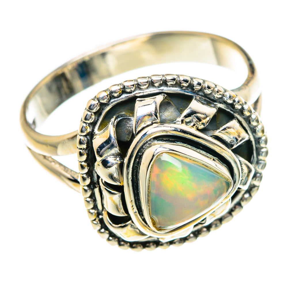 Ethiopian Opal Rings handcrafted by Ana Silver Co - RING84044