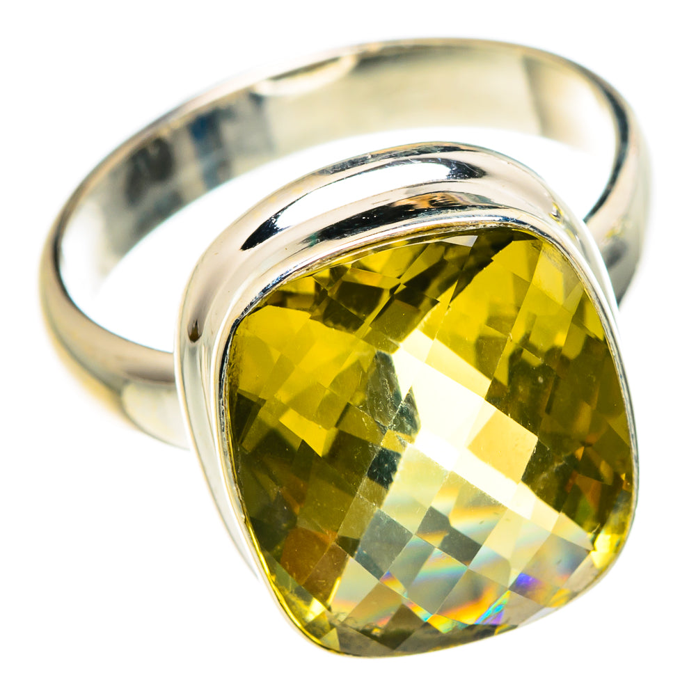 Lemon Quartz Rings handcrafted by Ana Silver Co - RING84048