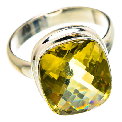 Lemon Quartz Rings handcrafted by Ana Silver Co - RING84048