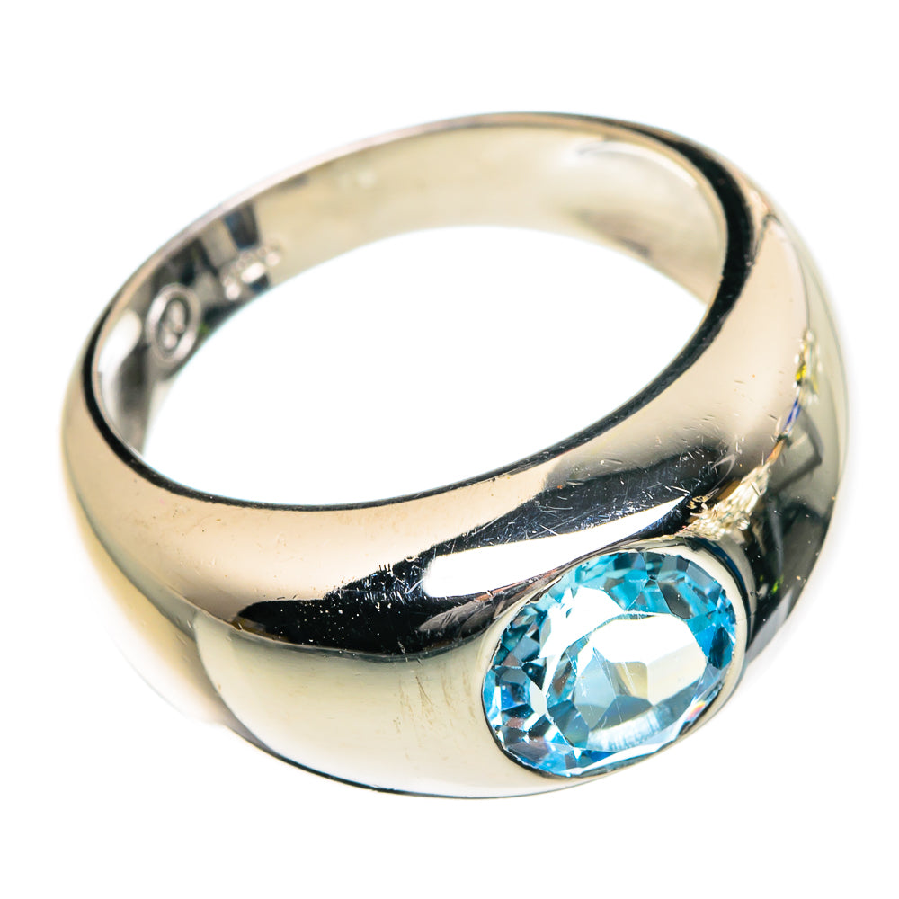 Blue Topaz Rings handcrafted by Ana Silver Co - RING84049