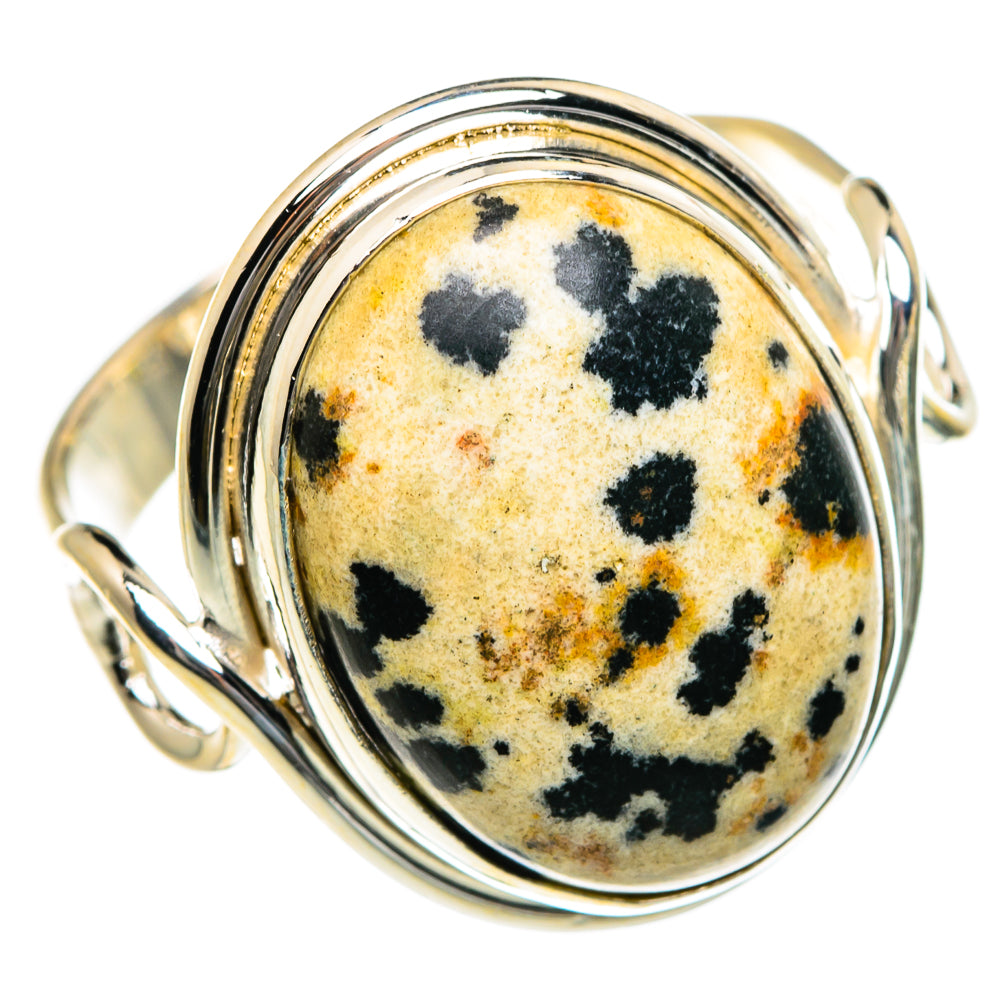 Dalmatian Jasper Rings handcrafted by Ana Silver Co - RING84059 - Photo 2