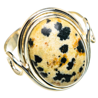 Dalmatian Jasper Rings handcrafted by Ana Silver Co - RING84059 - Photo 2