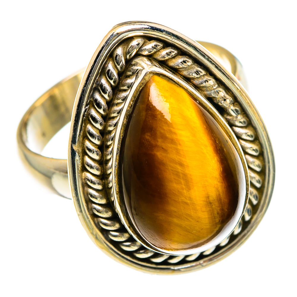 Tiger Eye Rings handcrafted by Ana Silver Co - RING84060