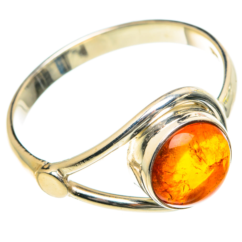 Baltic Amber Rings handcrafted by Ana Silver Co - RING84066