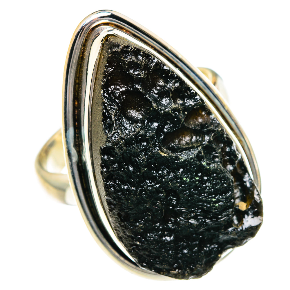 Tektite Rings handcrafted by Ana Silver Co - RING84075 - Photo 2