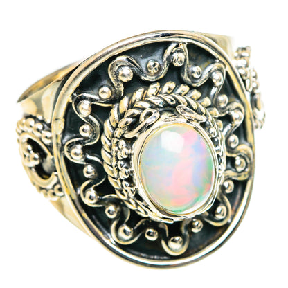Ethiopian Opal Rings handcrafted by Ana Silver Co - RING84082