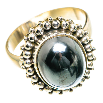 Hematite Rings handcrafted by Ana Silver Co - RING84083