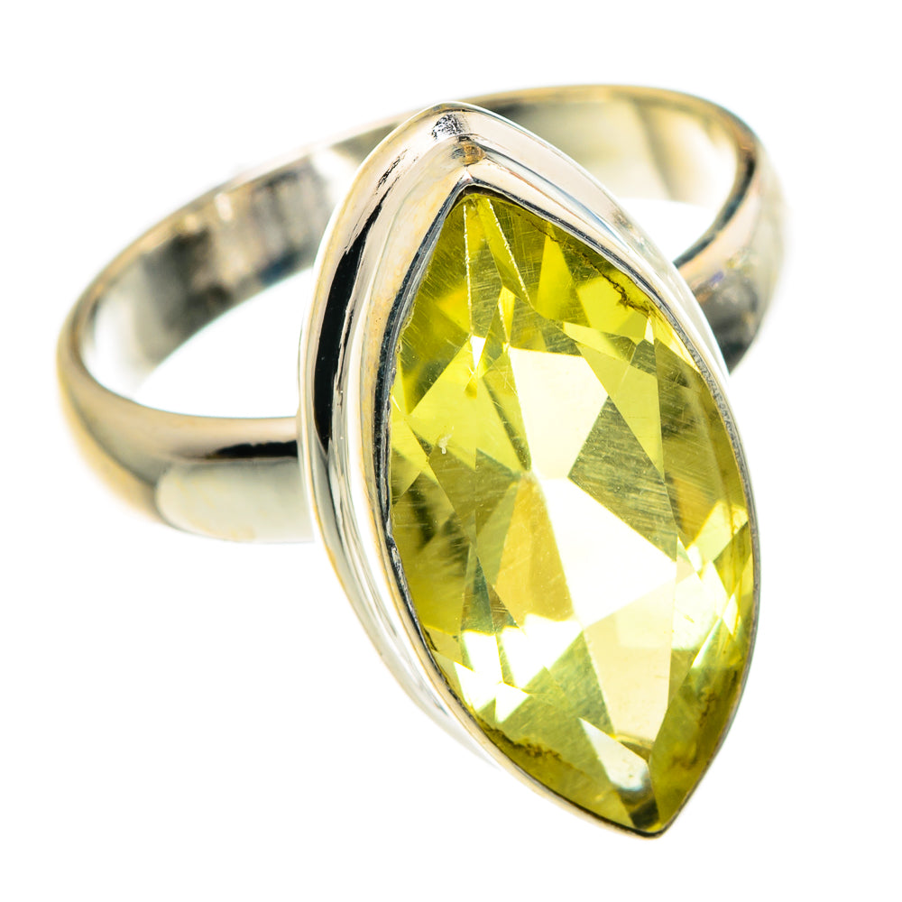 Lemon Quartz Rings handcrafted by Ana Silver Co - RING84086