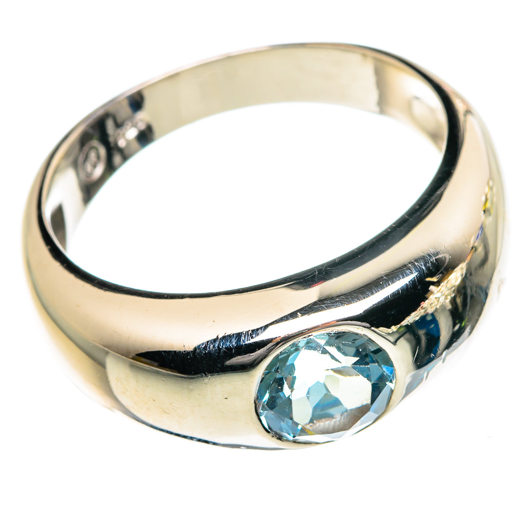 Blue Topaz Rings handcrafted by Ana Silver Co - RING84091 - Photo 2