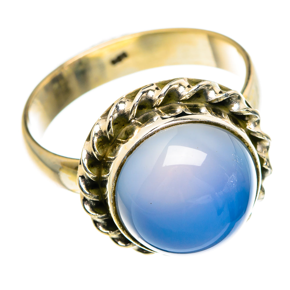 Aqua Chalcedony Rings handcrafted by Ana Silver Co - RING84093