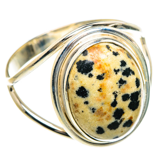 Dalmatian Jasper Rings handcrafted by Ana Silver Co - RING84101