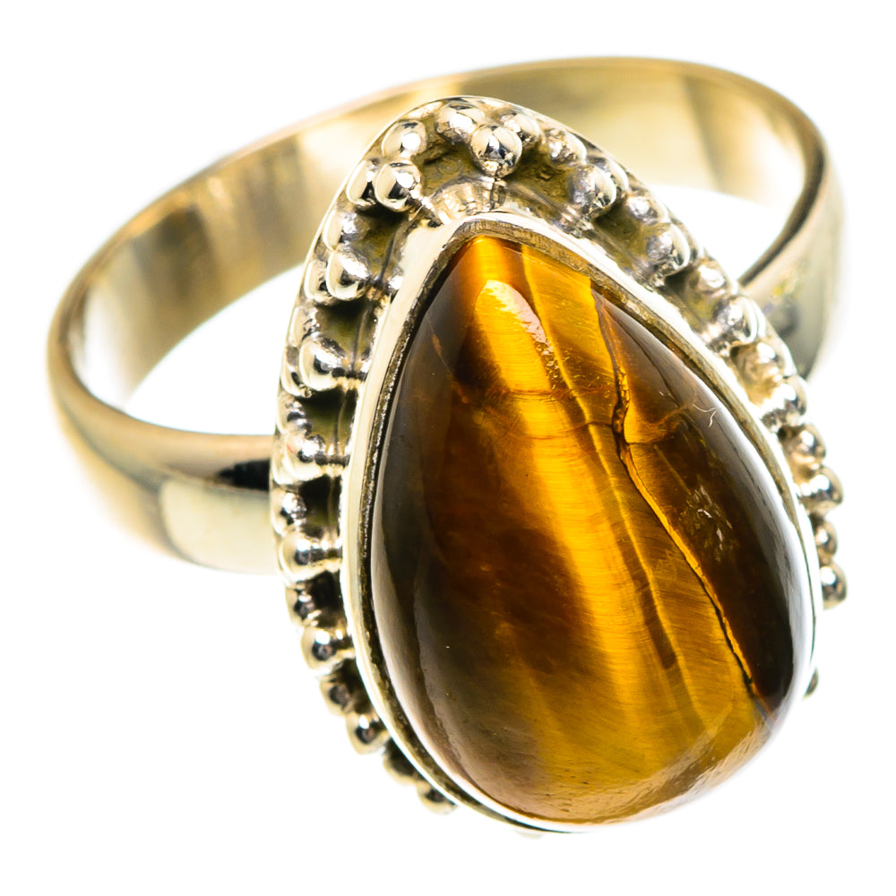 Tiger Eye Rings handcrafted by Ana Silver Co - RING84102