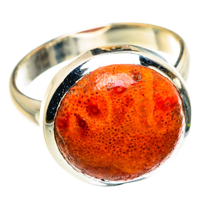 Sponge Coral Rings handcrafted by Ana Silver Co - RING84104 - Photo 2