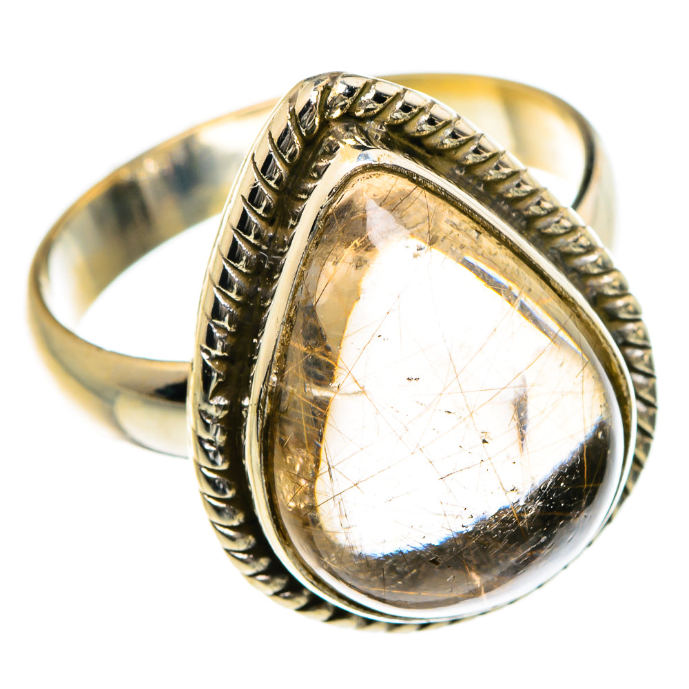 Rutilated Quartz Rings handcrafted by Ana Silver Co - RING84115