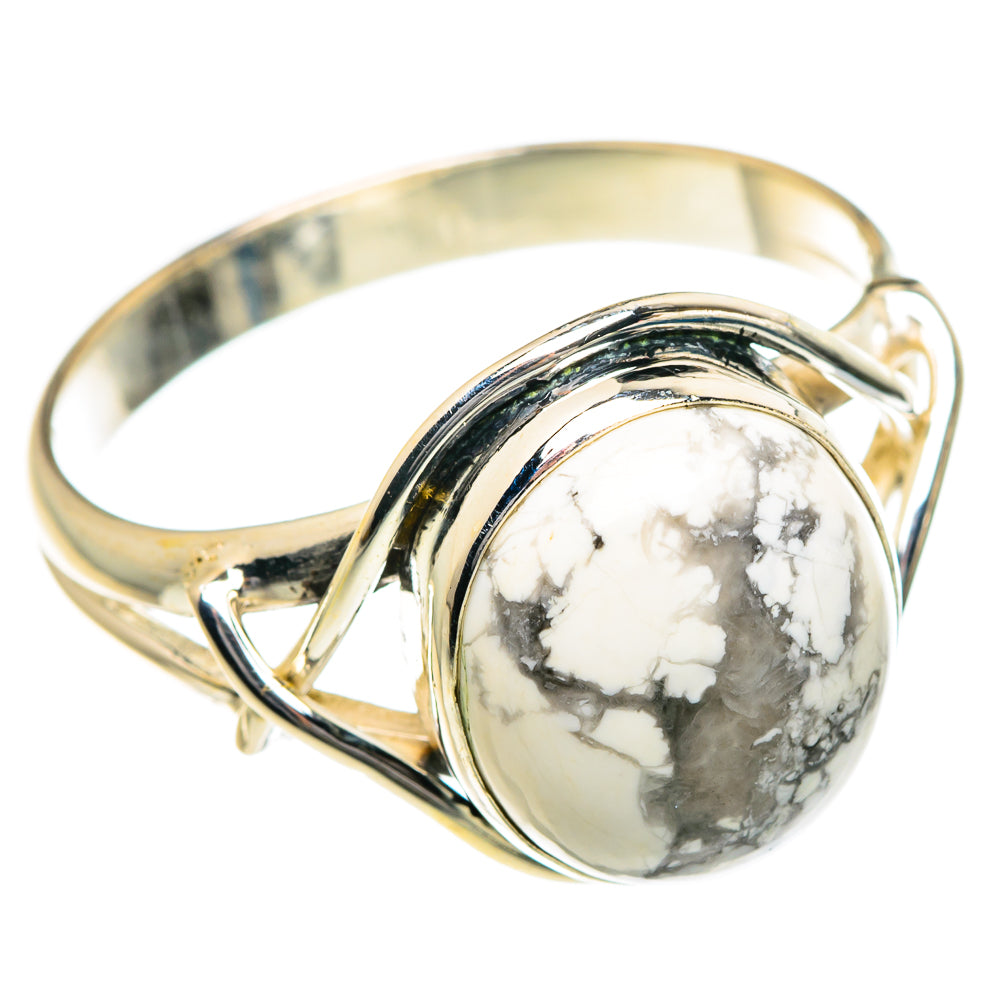 Howlite Rings handcrafted by Ana Silver Co - RING84120