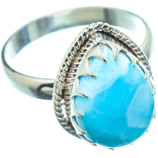 Larimar Rings handcrafted by Ana Silver Co - RING8413