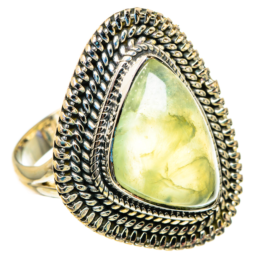 Prehnite Rings handcrafted by Ana Silver Co - RING84135