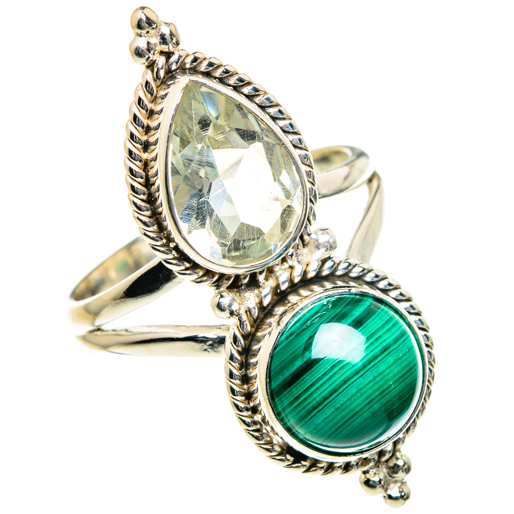 Malachite Rings handcrafted by Ana Silver Co - RING84136