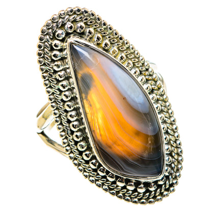 Botswana Agate Rings handcrafted by Ana Silver Co - RING84138