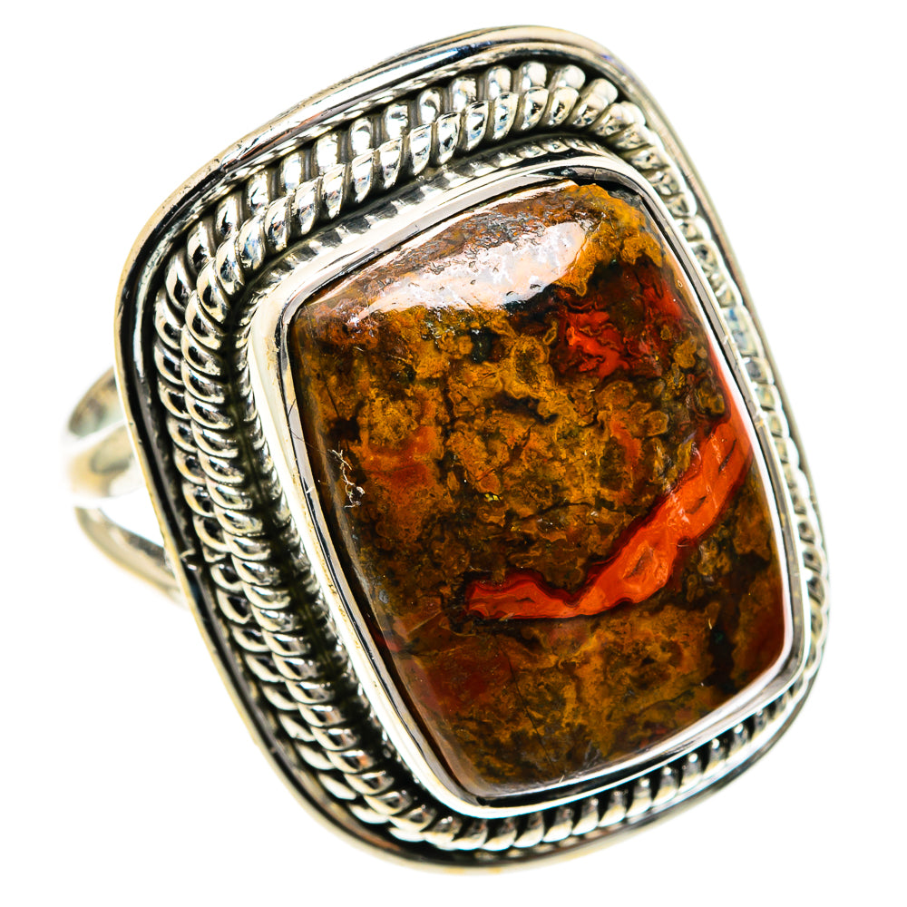 Moroccan Agate Rings handcrafted by Ana Silver Co - RING84139