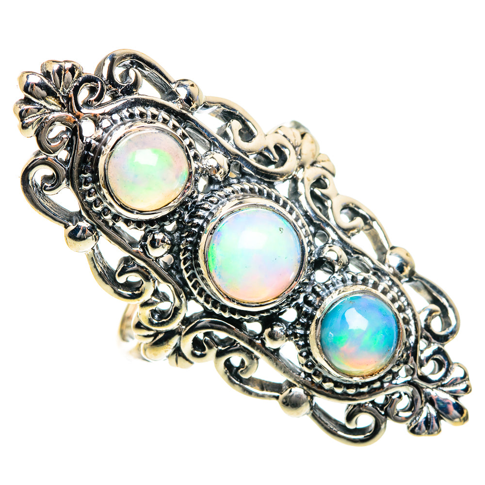 Ethiopian Opal Rings handcrafted by Ana Silver Co - RING84146