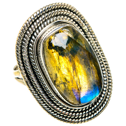 Labradorite Rings handcrafted by Ana Silver Co - RING84153